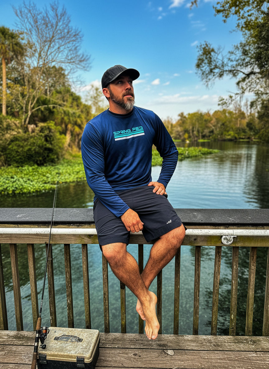 OG Long Sleeve UV Shirt in Florida spring setting